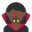 woman vampire, dark skin tone